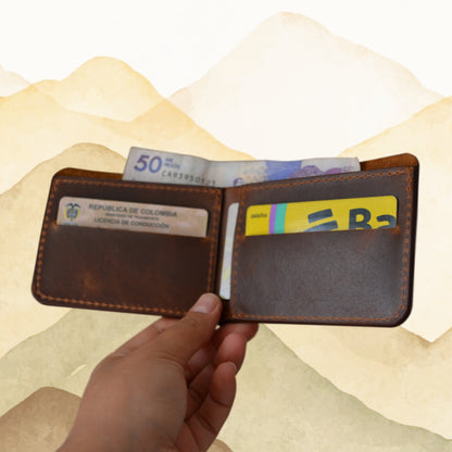 Billetera B11 Cafe Envejecido Bogotá
