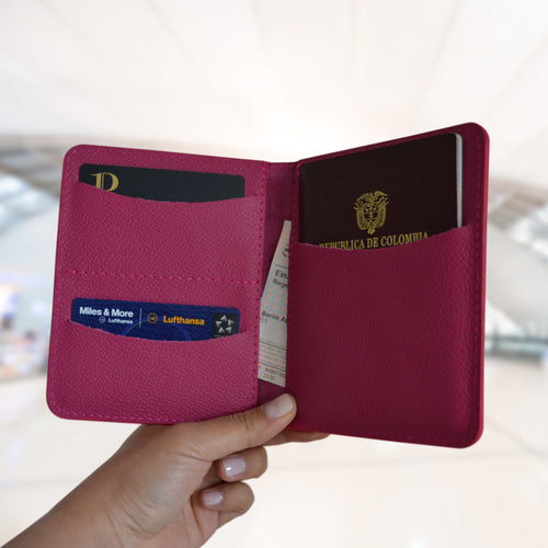 Porta Pasaporte E1 - Fucsia