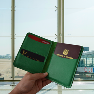 Porta Pasaporte E1 - Verde Loro