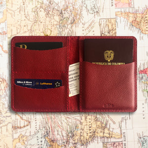 Porta Pasaporte E1 - Rojo